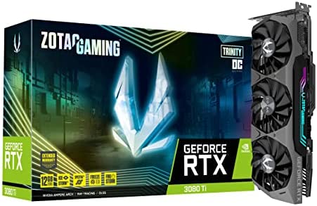 ZOTAC Gaming GeForce RTX™ 3080 Ti Trinity OC 12GB GDDR6X 384-bit 19 Gbps PCIE 4.0 Gaming Graphics Card, IceStorm 2.0 Advanced Cooling, Spectra 2.0 RGB Lighting, ZT-A30810J-10P
